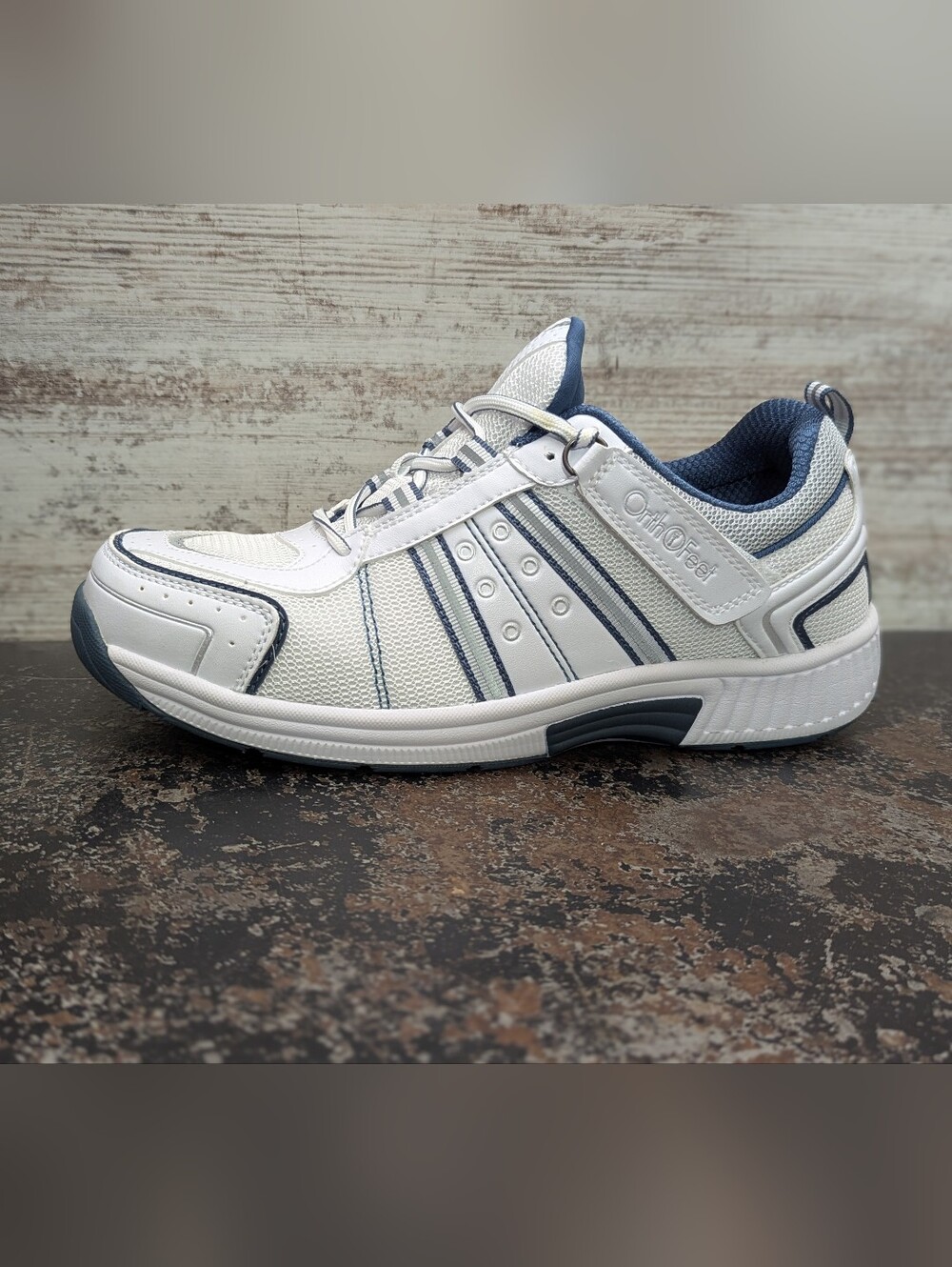 Mens Orthofeet Monterey Bay Orthopedic Shoes Sz 8 2E Wide 610 White Comfort